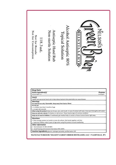 Nelson's Green Brier (Fda Regist Ngb Hand Rub Wrap Label)